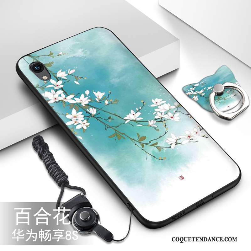 Huawei Y5 2019 Coque Étui Vert Protection Fluide Doux De Téléphone