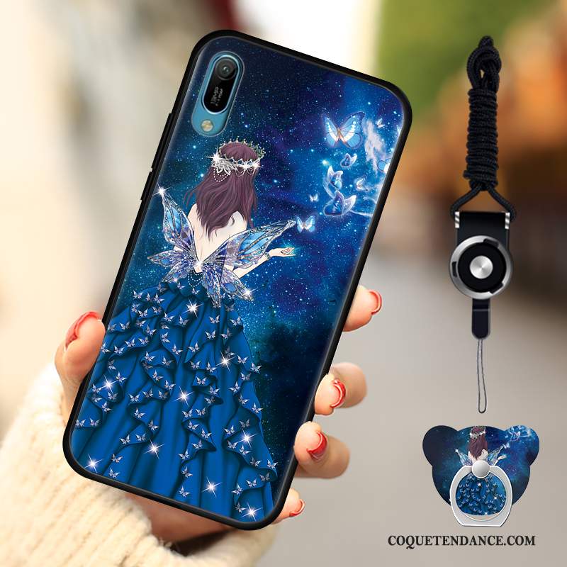 Huawei Y6 2019 Coque Fluide Doux Incassable Mode Dessin Animé De Téléphone