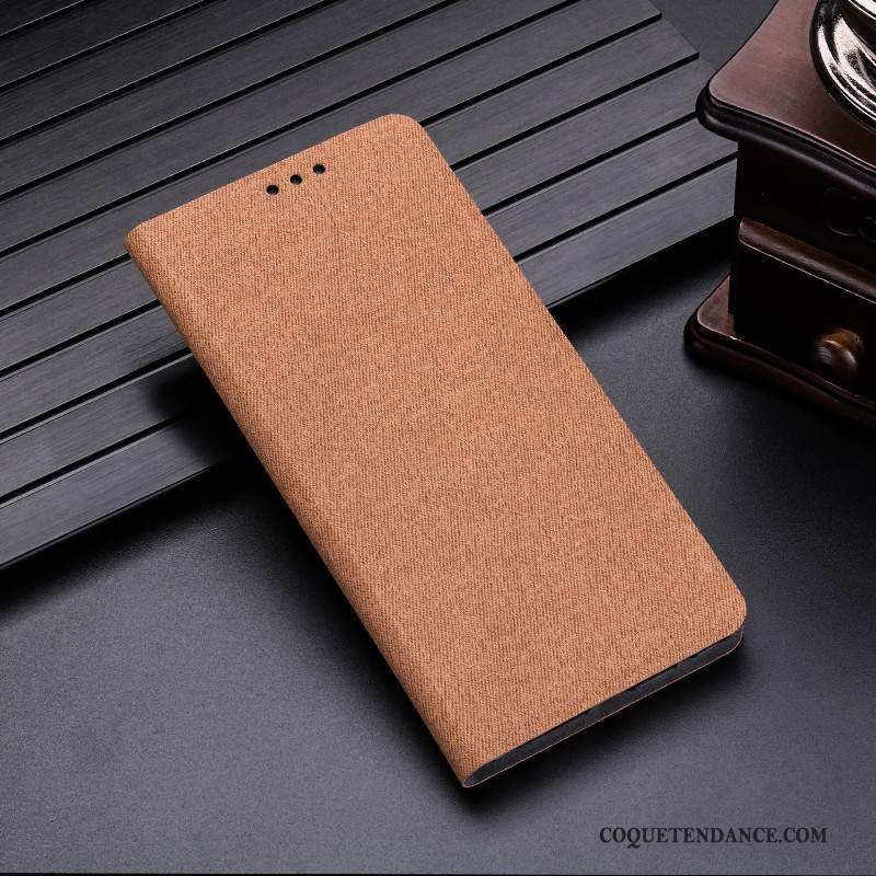 Huawei Y6 2019 Coque Incassable Étui En Cuir Simple Silicone Protection