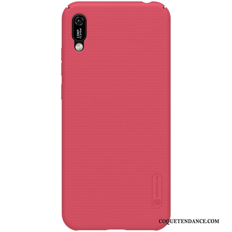 Huawei Y6 2019 Coque Protection Délavé En Daim Incassable Or