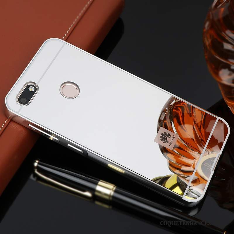 Huawei Y6 Pro 2017 Coque Argent Créatif Protection Étui