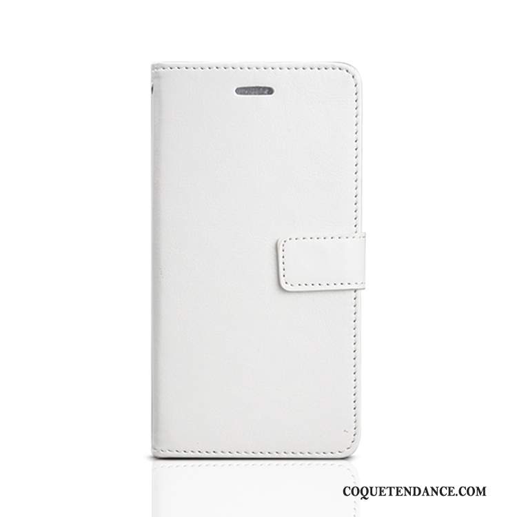 Huawei Y6s Coque De Téléphone Étui En Cuir Blanc Clamshell