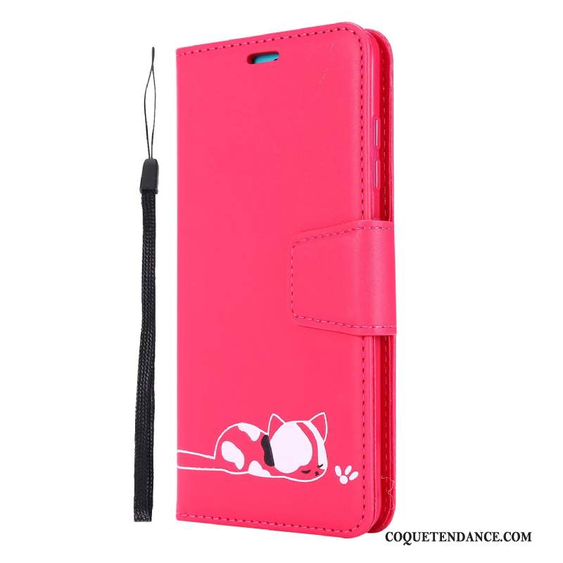 Huawei Y6s Coque Portefeuille Rouge Housse De Téléphone Plier