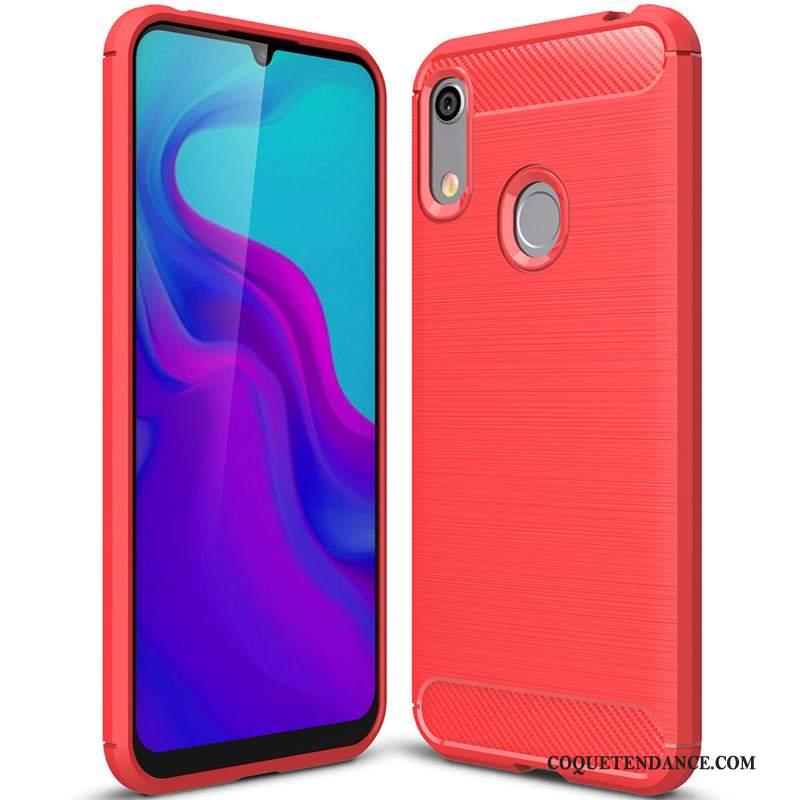 Huawei Y6s Coque Tout Compris Simple De Téléphone Incassable Rouge