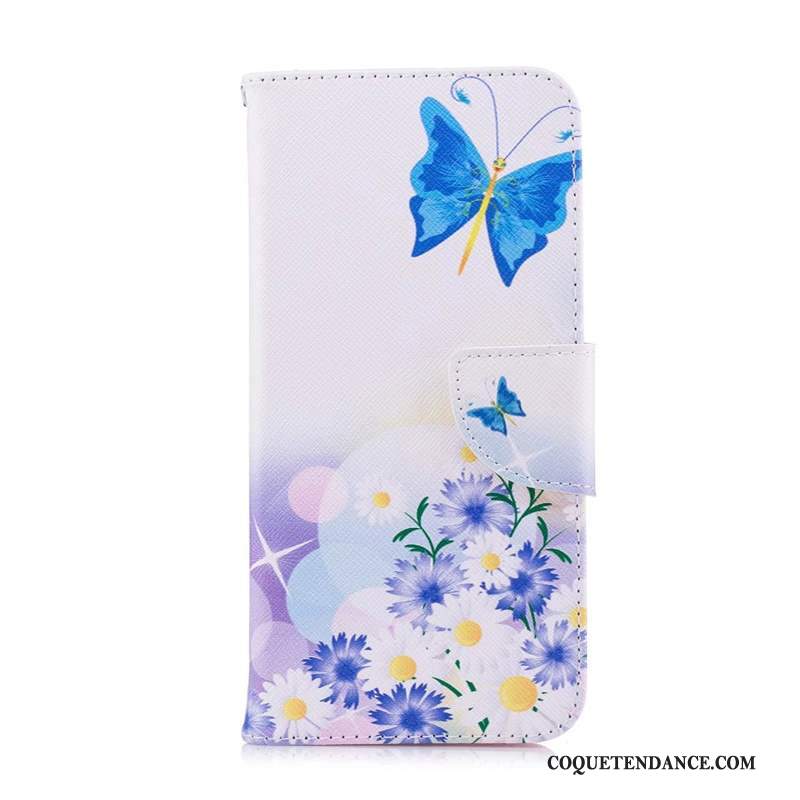 Huawei Y6s Coque Étui En Cuir De Téléphone Dessin Animé Housse Papillon