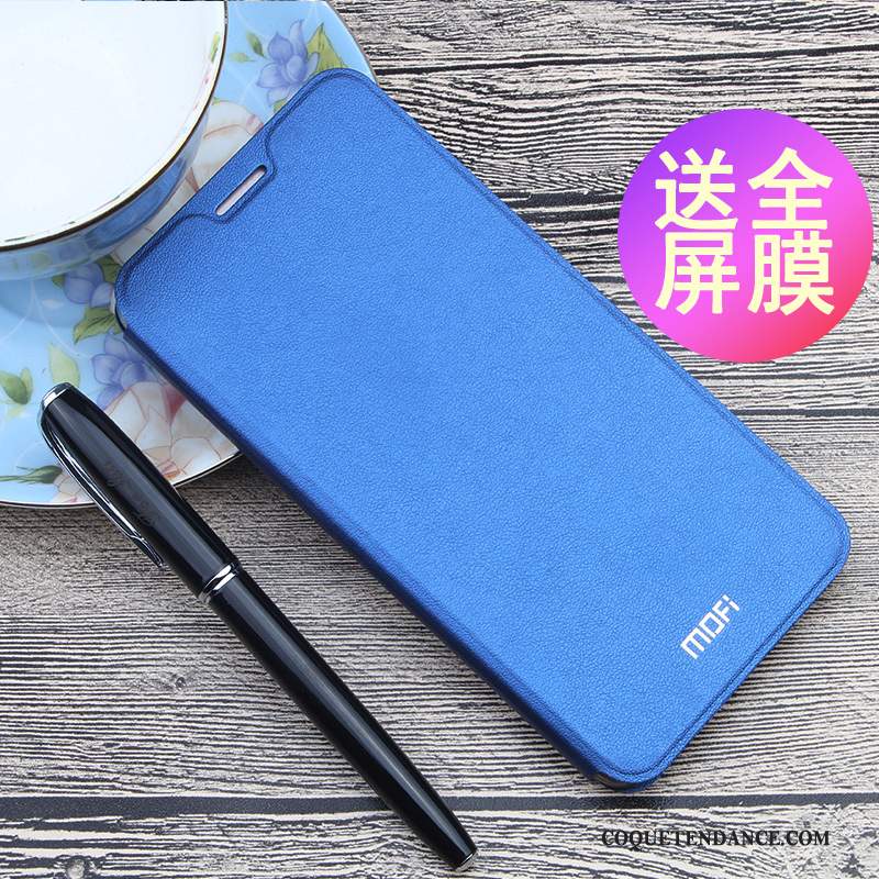 Huawei Y7 2018 Coque Fluide Doux Tendance Incassable Bleu Housse