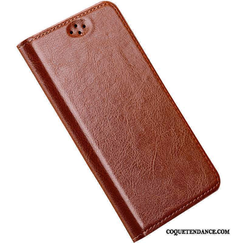 Lg G4 Coque Clamshell Étui Protection Incassable Cuir Véritable