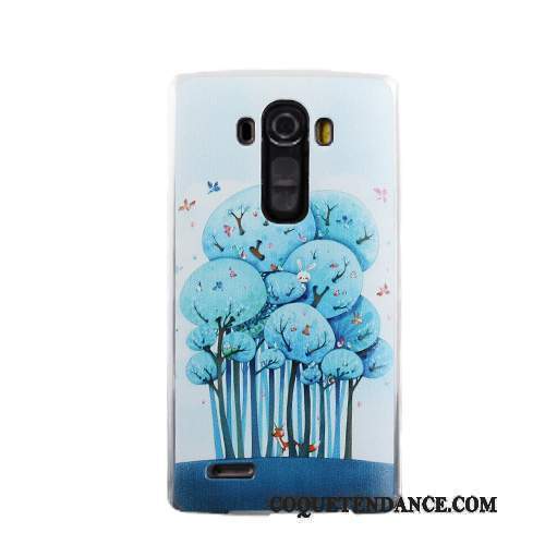 Lg G4 Coque Étui Protection Difficile De Téléphone Bleu