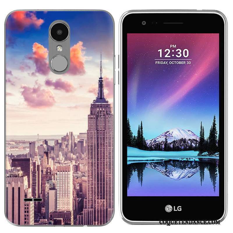 Lg K4 2017 Coque Étui Violet Créatif De Téléphone Paysage