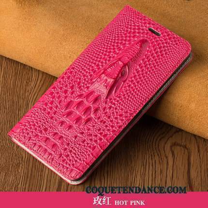 Lg K4 Coque Business Créatif Luxe Rouge Cuir Véritable