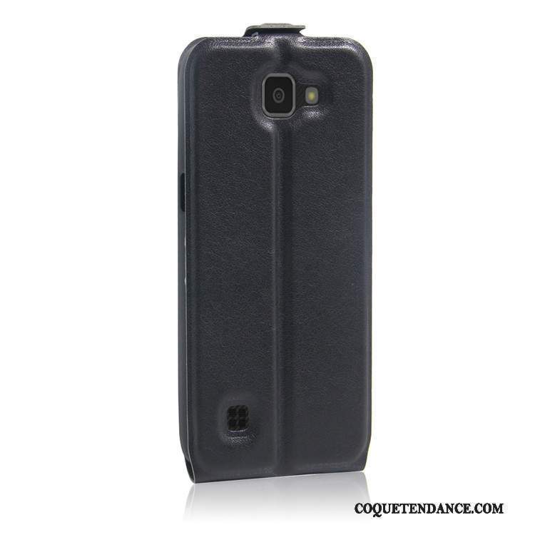 Lg K4 Coque De Téléphone Protection Étui En Cuir Noir Vintage