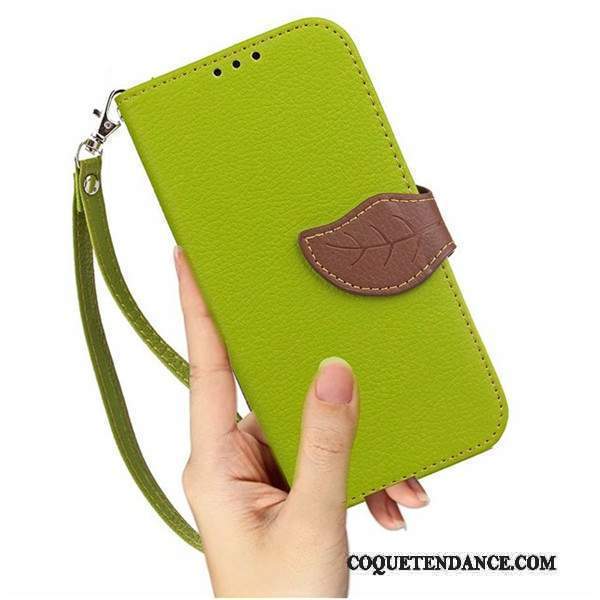 Lg K8 2017 Coque Housse Vert Protection Étui En Cuir Portefeuille