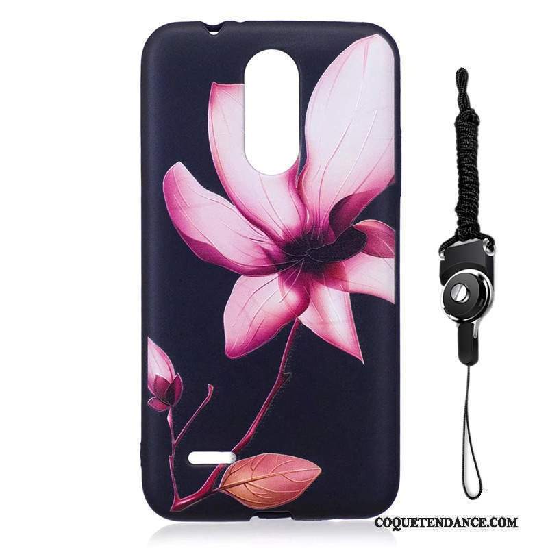 Lg K8 2017 Coque Étui Ornements Suspendus Rose Dessin Animé De Téléphone