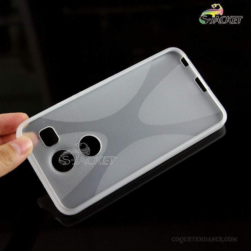 Lg Nexus 5x Coque Antidérapant Protection Gris Fluide Doux