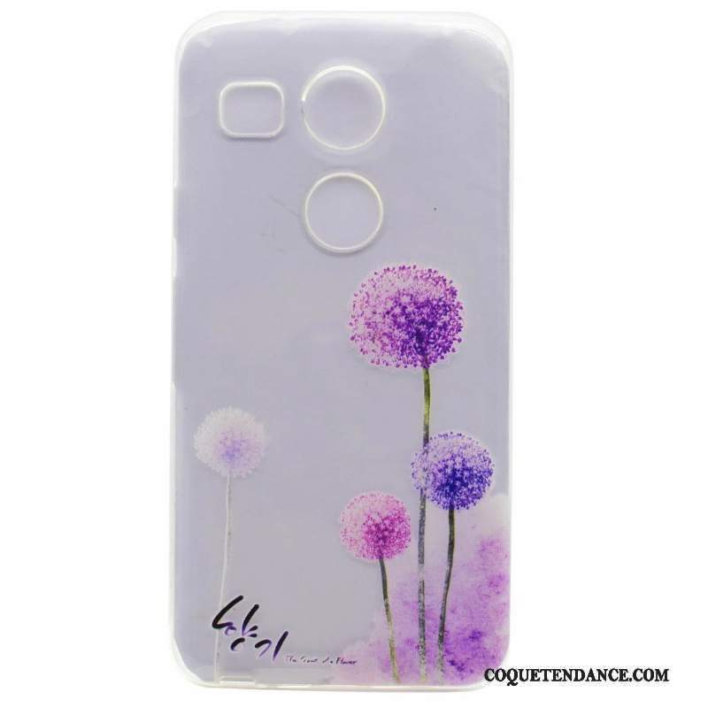 Lg Nexus 5x Coque Peinture Violet Protection Étui