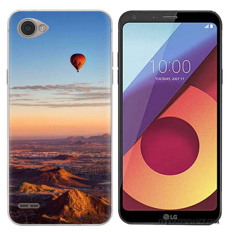 Lg Q6 Coque Fluide Doux Paysage Grand De Téléphone Étui