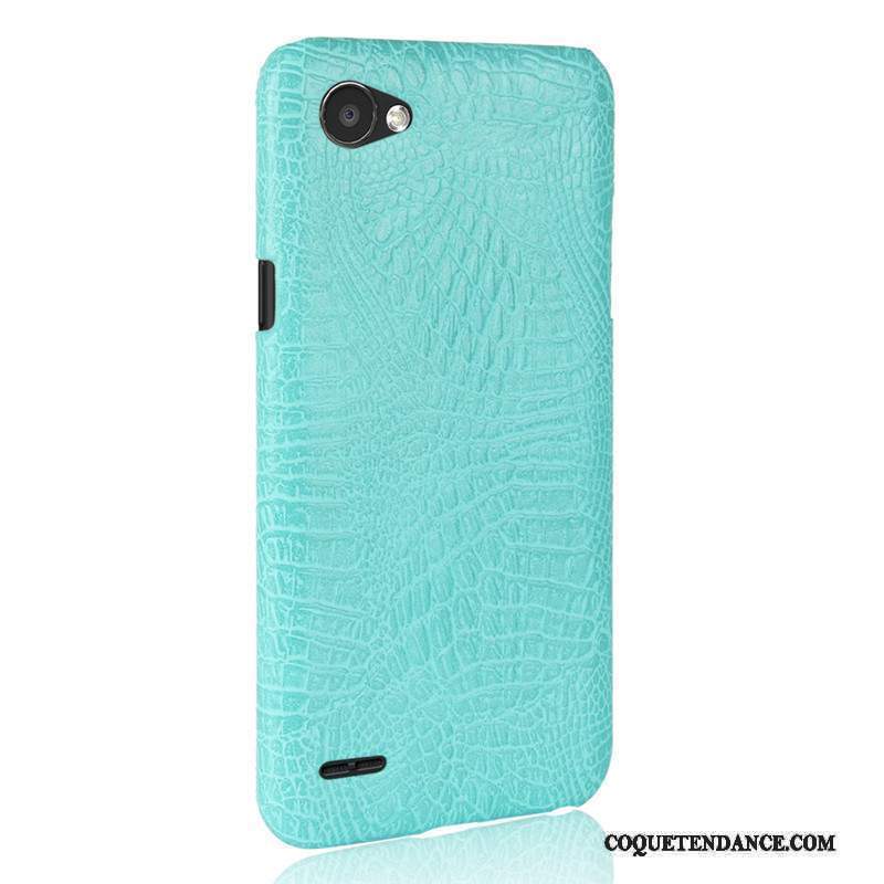 Lg Q6 Coque Tendance Cuir Silicone Étui Crocodile Modèle