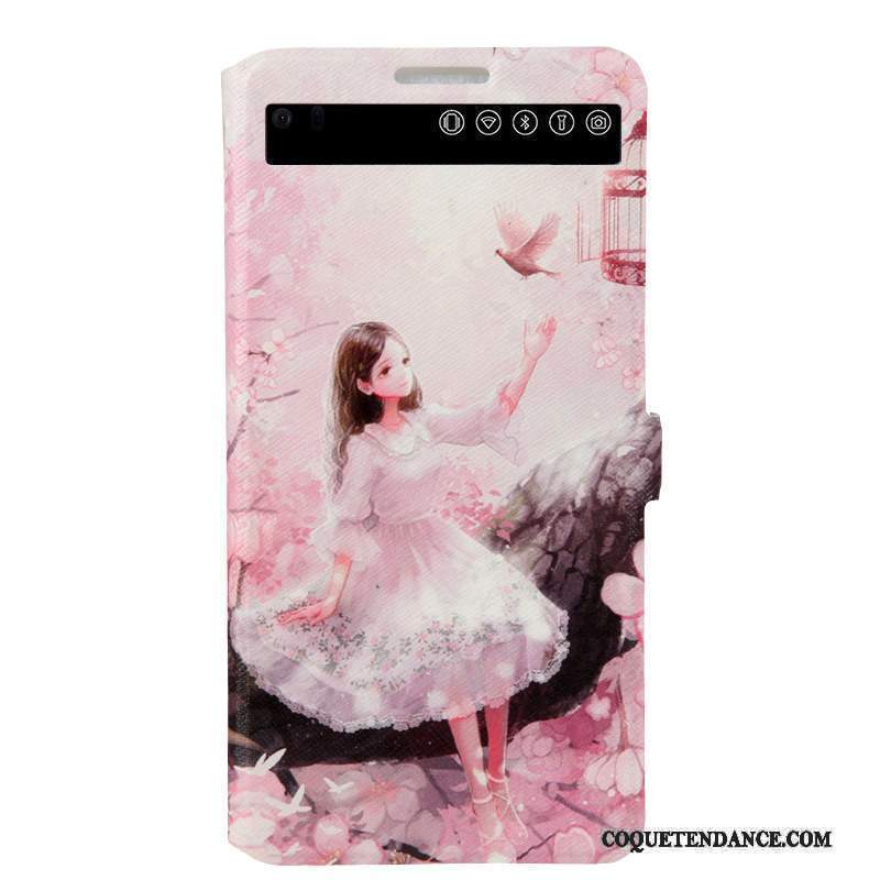 Lg V20 Coque Protection Rose De Téléphone Tendance Étui