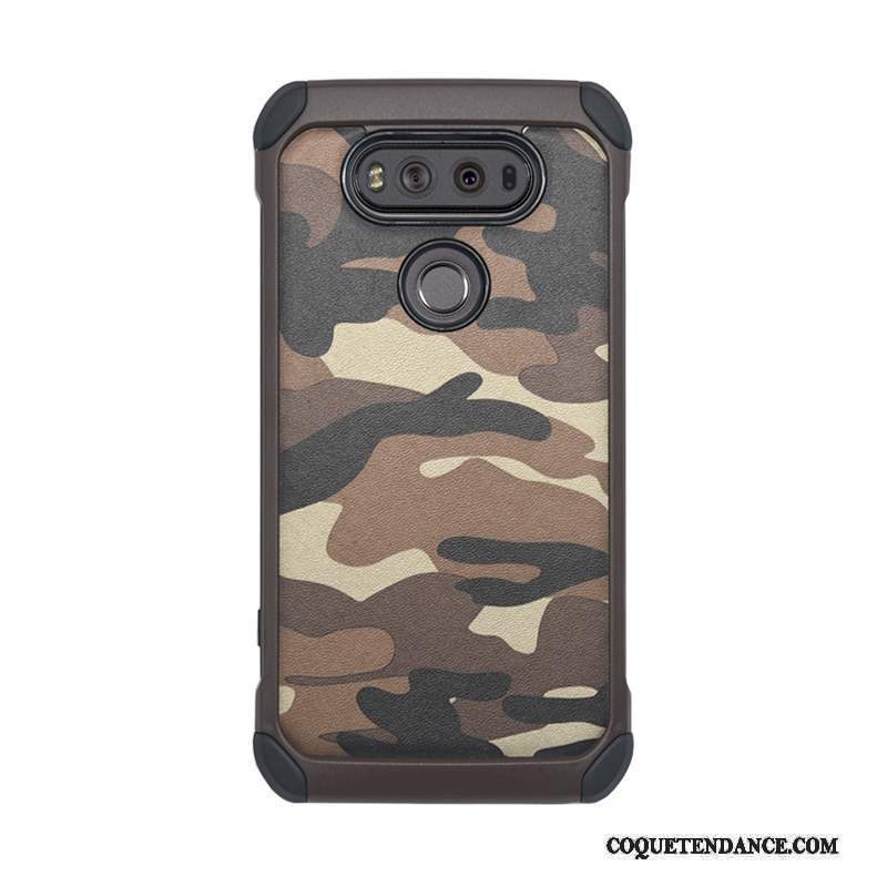 Lg V30 Coque Créatif Tendance Camouflage Silicone Personnalité