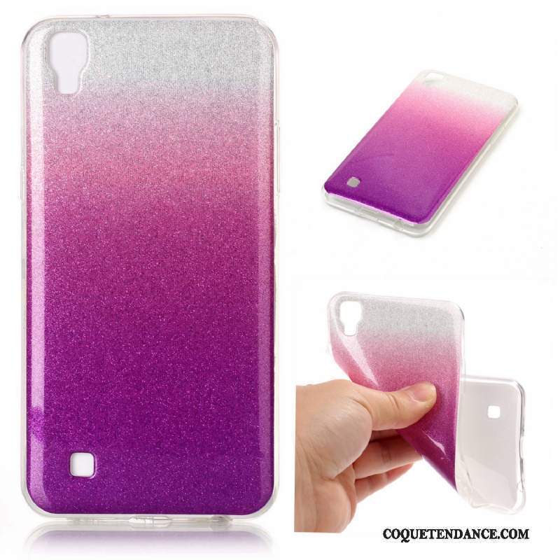 Lg X Power Coque De Téléphone Silicone Protection Rose Incassable