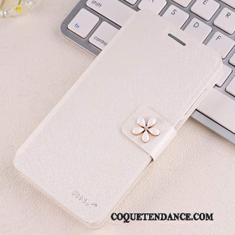 Mi 4 Coque De Téléphone Incassable Étui En Cuir Petit Blanc