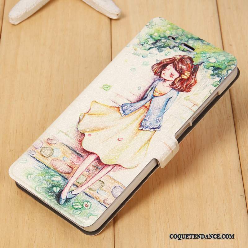 Mi 4 Coque Étui En Cuir Peinture De Téléphone Tendance Clamshell