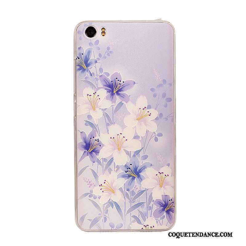 Mi 5 Coque Fluide Doux Nouveau Silicone Violet Protection