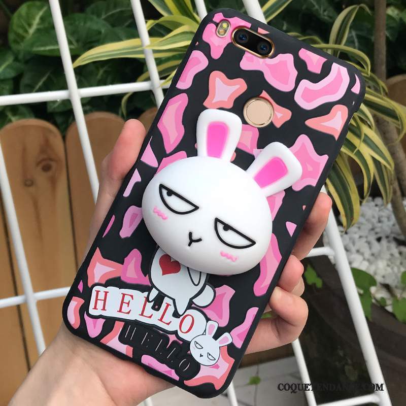 Mi 5x Coque Rose Étui De Téléphone Délavé En Daim Tout Compris