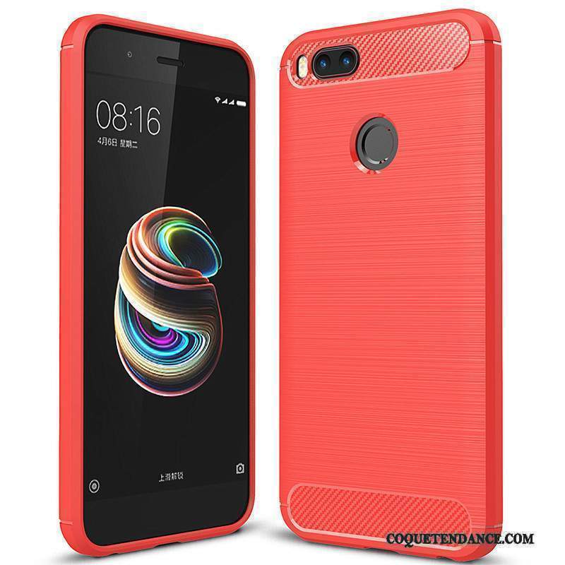 Mi A1 Coque Fibre De Téléphone Silicone Protection