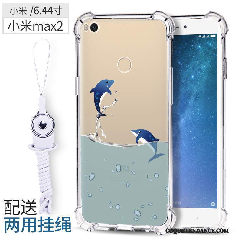 Mi Max 2 Coque Petit Incassable Étui Protection Bleu