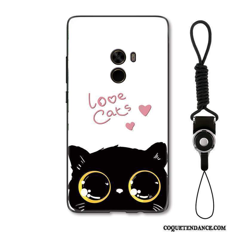 Mi Mix 2 Coque De Téléphone Créatif Chat Étui Dessin Animé