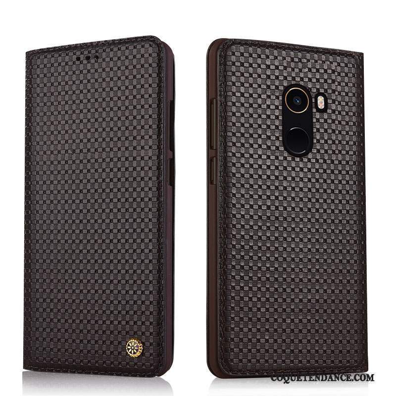 Mi Mix 2 Coque De Téléphone Étui Protection Cuir Véritable Petit