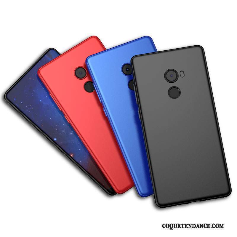 Mi Mix 2 Coque Délavé En Daim Multicolore Protection Incassable De Téléphone