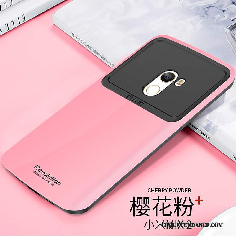 Mi Mix 2 Coque Élégant Silicone Rose Créatif Étui