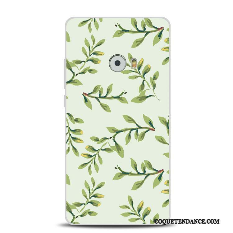 Mi Note 2 Coque Petit Gaufrage Fluide Doux Vert