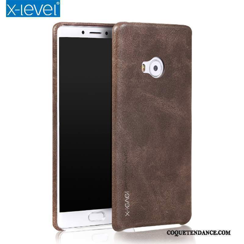 Mi Note 2 Coque Petit Étui Marron Protection Incassable