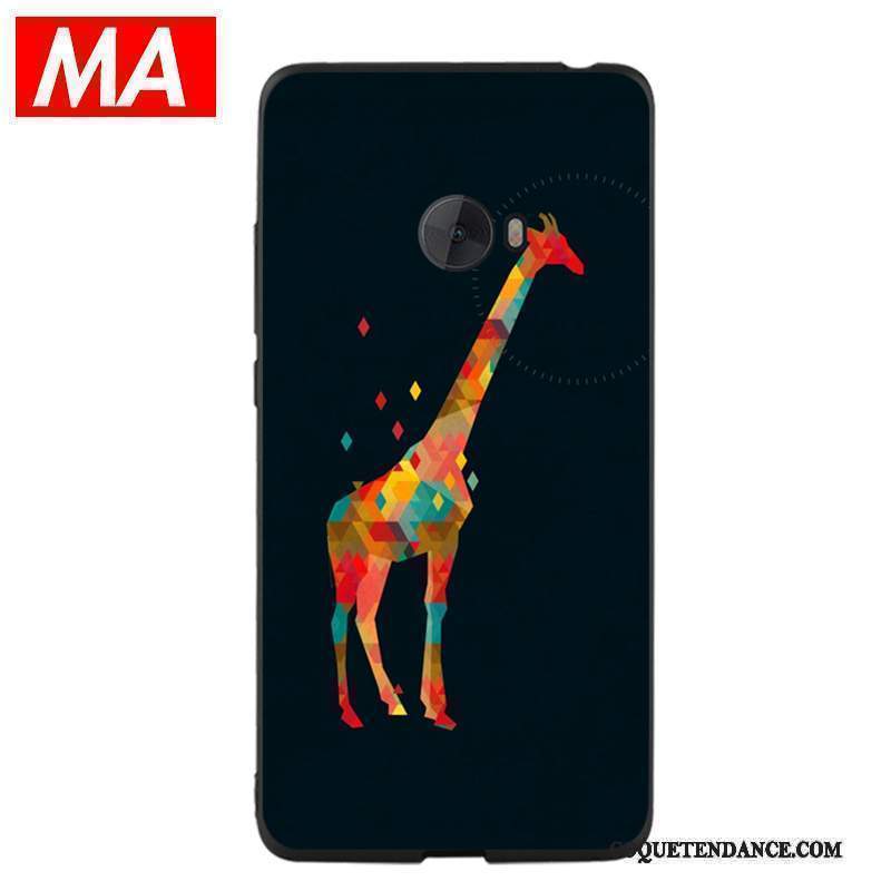 Mi Note 2 Coque Protection Dessin Animé Noir Petit Tout Compris