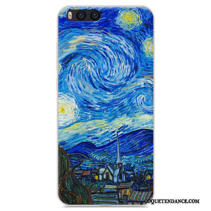 Mi Note 3 Coque Incassable Silicone Bleu Dessin Animé De Téléphone