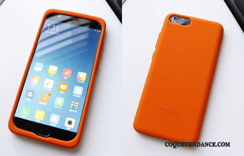 Mi Note 3 Coque Orange Silicone Tissu Étui