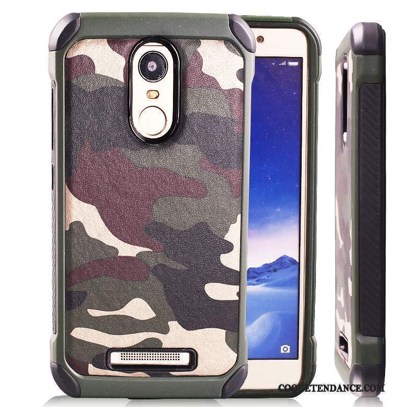 Mi Note 3 Coque Étui Camouflage Incassable Rouge Fluide Doux