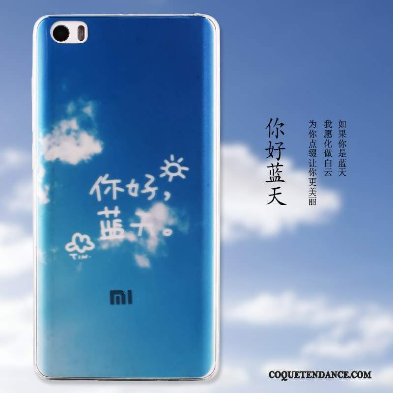 Mi Note Coque Bleu Petit Peinture Silicone