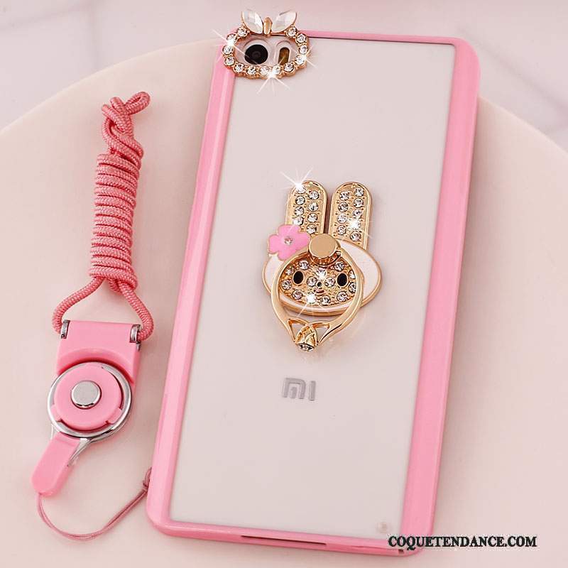 Mi Note Coque Rose Étui Petit Silicone Support