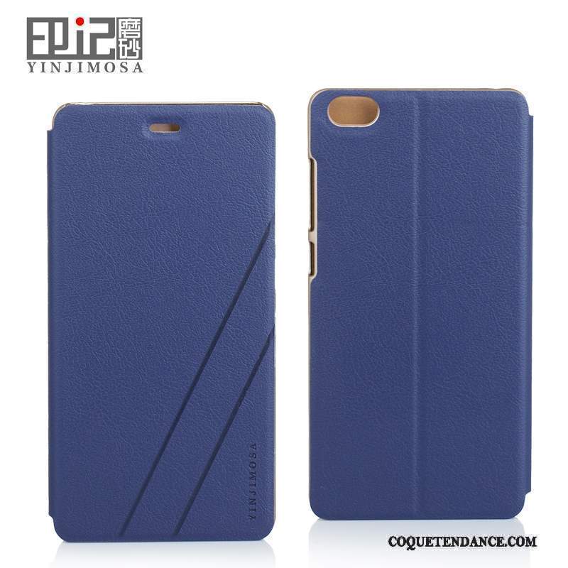 Mi Note Coque Étui En Cuir Réveillez-vous De Téléphone Housse Bleu