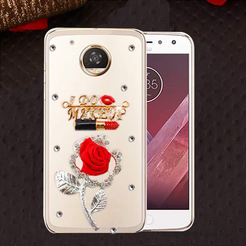 Moto E4 Coque De Téléphone Incassable Rose Protection Fluide Doux