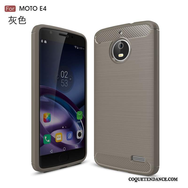 Moto E4 Coque Tout Compris Protection Foncé De Téléphone Silicone