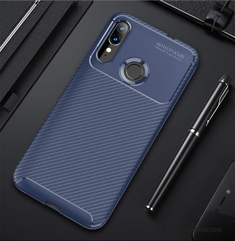 Moto E6 Plus Coque Bleu Protection Fluide Doux Business De Téléphone