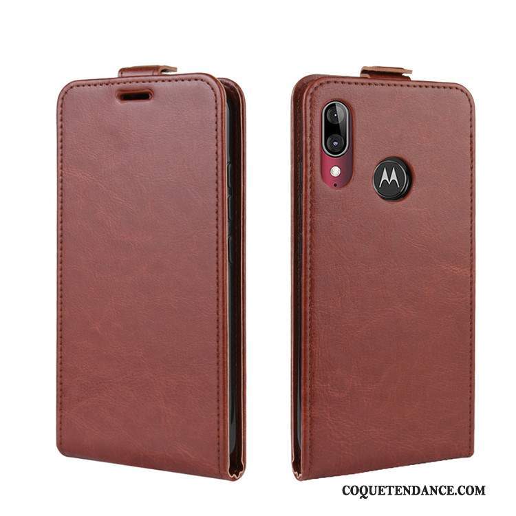 Moto E6 Plus Coque Étui Housse Étui En Cuir Protection