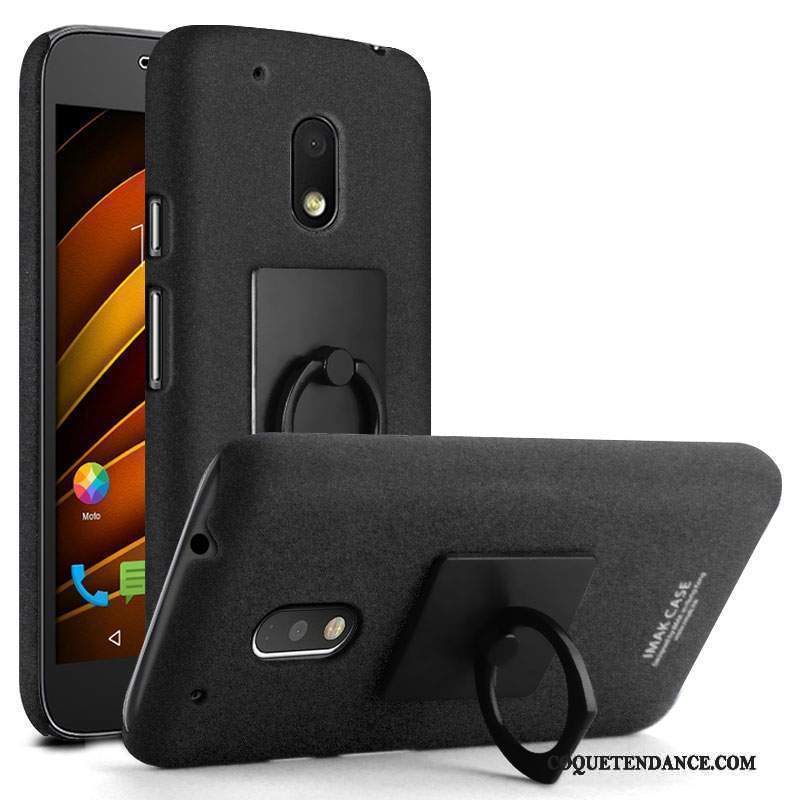 Moto G4 Play Coque Délavé En Daim Nouveau Anneau Une Agrafe