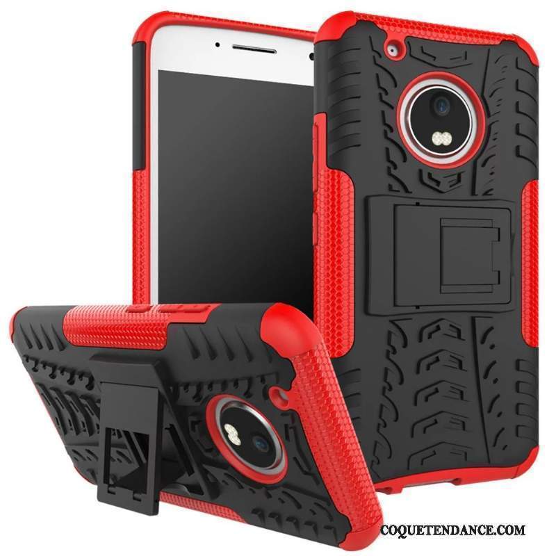 Moto G5 Plus Coque Créatif Protection Rouge De Téléphone Support