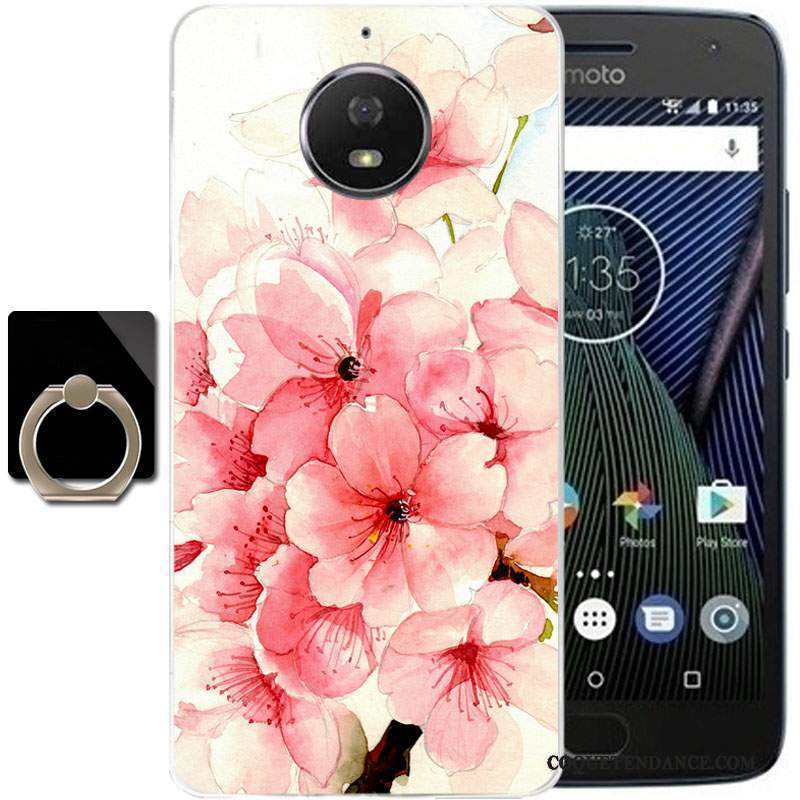 Moto G5s Plus Coque Incassable Rose Étui Protection